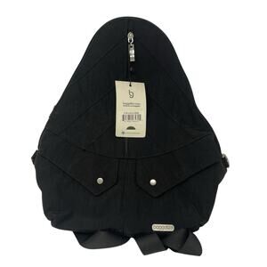 Baggallini Traverse Backpack Black Convertible Sling Bag Removable Pouch New